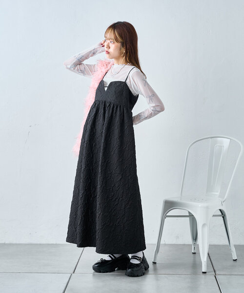 w closet（ダブルクローゼット）の「リボンメロウシアーカットソー（Tシャツ/カットソー・レディース・ピンク/オフホワイト・FREE）」の8枚目の写真