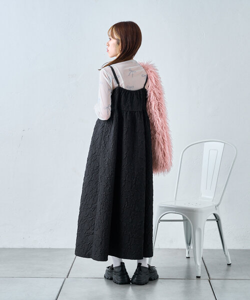 w closet（ダブルクローゼット）の「リボンメロウシアーカットソー（Tシャツ/カットソー・レディース・ピンク/オフホワイト・FREE）」の11枚目の写真