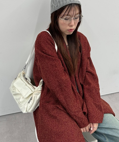 kutir（クティール）の「kutirlune／ポケットショルダーミニバッグ（ショルダーバッグ・レディース・ライトホワイト/ネイビー/ブラック・FREE）」の13枚目の写真