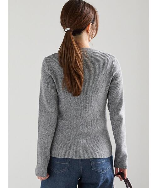 Te chichi（テチチ）の「リブクルーネックプルオーバー（ニット/セーター・レディース・ブロンズ/ブラック/シルバー・F）」の11枚目の写真