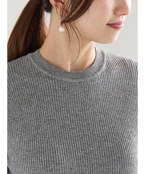 Te chichi（テチチ）の「リブクルーネックプルオーバー（ニット/セーター・レディース・ブロンズ/ブラック/シルバー・F）」の13枚目の写真