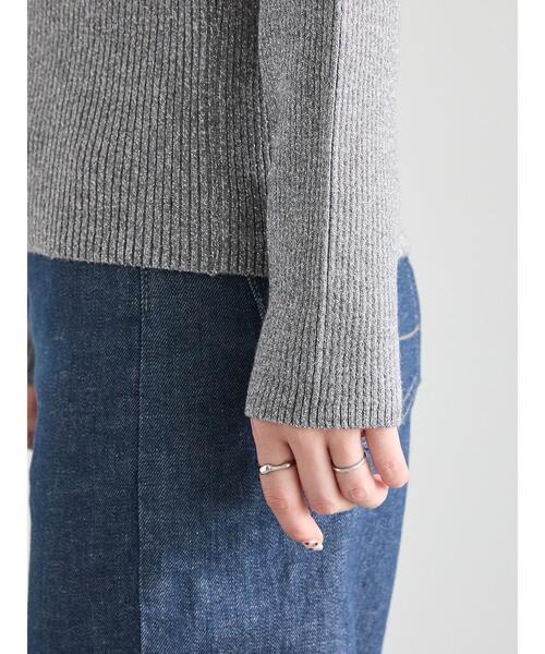 Te chichi（テチチ）の「リブクルーネックプルオーバー（ニット/セーター・レディース・ブロンズ/ブラック/シルバー・F）」の14枚目の写真