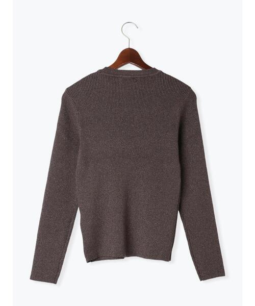 Te chichi（テチチ）の「リブクルーネックプルオーバー（ニット/セーター・レディース・ブロンズ/ブラック/シルバー・F）」の18枚目の写真