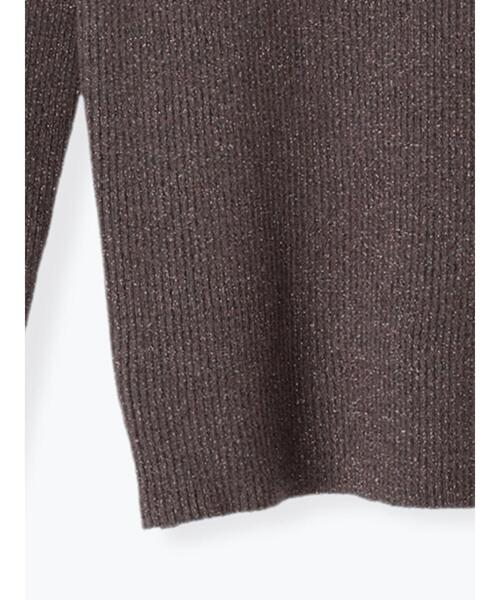 Te chichi（テチチ）の「リブクルーネックプルオーバー（ニット/セーター・レディース・ブロンズ/ブラック/シルバー・F）」の21枚目の写真