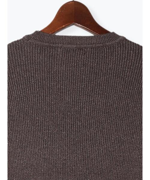 Te chichi（テチチ）の「リブクルーネックプルオーバー（ニット/セーター・レディース・ブロンズ/ブラック/シルバー・F）」の22枚目の写真