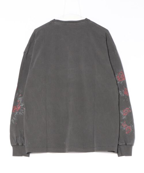Ed Hardy(エドハーディー)の「ED HARD エド・ハーディー ピグメント加工 ヴィンテージライク グラフィック ロゴプリント オーバーサイズ ロングスリーブTシャツ/ロンT(Tシャツ/カットソー・メンズ・ブラック系その他/グレー系その他2/チャコール/ブラック/ブラック系その他2/グレー系その他・M/L)」の9枚目の写真
