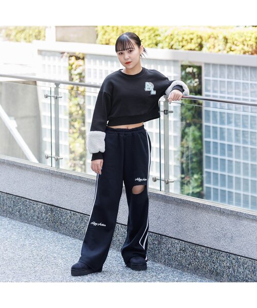 algy（アルジー）の「【ACTIVE】サガラワッペントレーナー（スウェット・キッズ・ネイビー/オフホワイト/ブラック・XXX-SMALL/XX-SMALL/X-SMALL/MEDIUM/SMALL）」の4枚目の写真