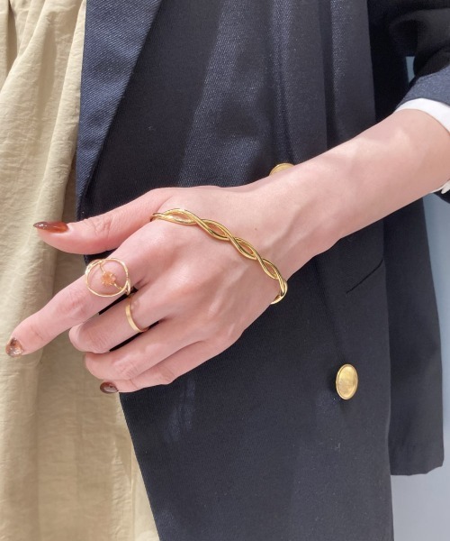 Jouete（ジュエッテ）の「[レイヤー] K10YG リング フラット（リング・レディース・イエローゴールド・11号/13号/9号/15号/7号）」の7枚目の写真