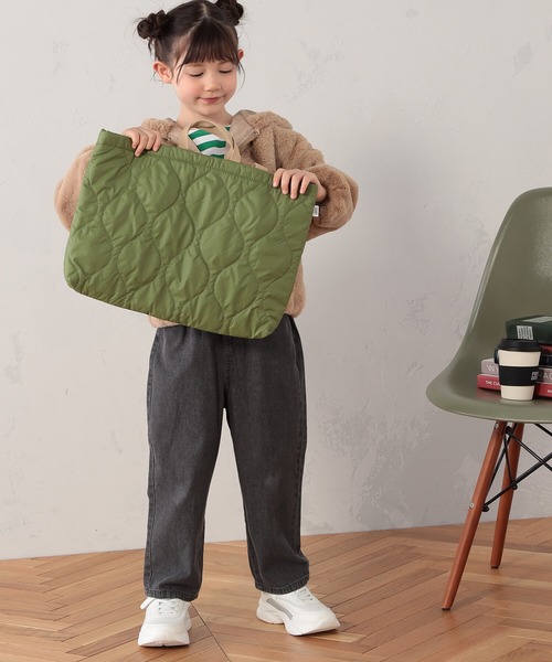 FOUND GOOD（ファウンドグッド）の「K/ナカワタレッスントート（トートバッグ・キッズ・ブラック/グリーン系8/グレー系・FREE）」の3枚目の写真