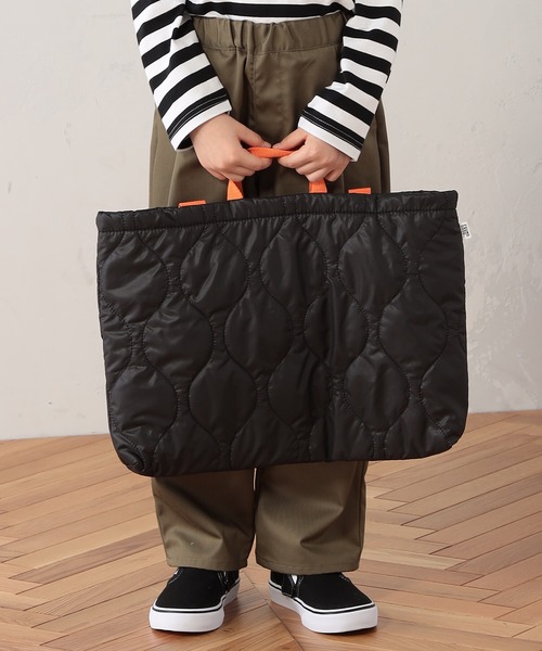 FOUND GOOD（ファウンドグッド）の「K/ナカワタレッスントート（トートバッグ・キッズ・ブラック/グリーン系8/グレー系・FREE）」の5枚目の写真