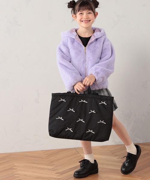 FOUND GOOD（ファウンドグッド）の「K/ナカワタレッスントート（トートバッグ・キッズ・ブラック/グリーン系8/グレー系・FREE）」の7枚目の写真