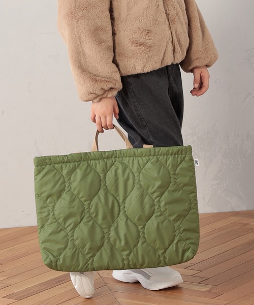 FOUND GOOD（ファウンドグッド）の「K/ナカワタレッスントート（トートバッグ・キッズ・ブラック/グリーン系8/グレー系・FREE）」の8枚目の写真