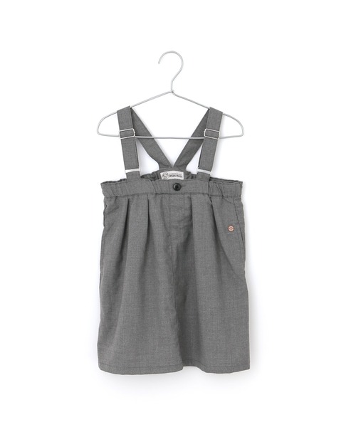 MAKE YOUR DAY（メイクユアデイ）の「ハイウエストジャンパースカート■80～140cm（ジャンパースカート・キッズ・ベージュ/ブルー/グレー・80/90/100/110/120/130/140）」の2枚目の写真