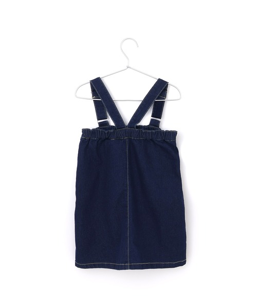 MAKE YOUR DAY（メイクユアデイ）の「ハイウエストジャンパースカート■80～140cm（ジャンパースカート・キッズ・ベージュ/ブルー/グレー・80/90/100/110/120/130/140）」の8枚目の写真