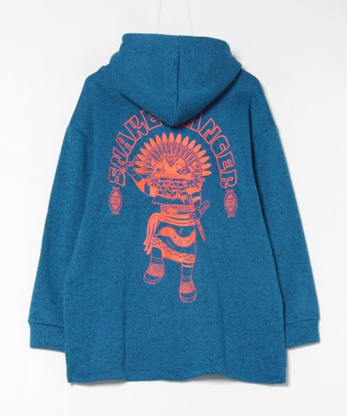 チチカカ(チチカカ)の「スネークダンサープリントプルパーカー(パーカー・レディース・グレー/ブラック/グリーン/ブルー・FREE)」の5枚目の写真