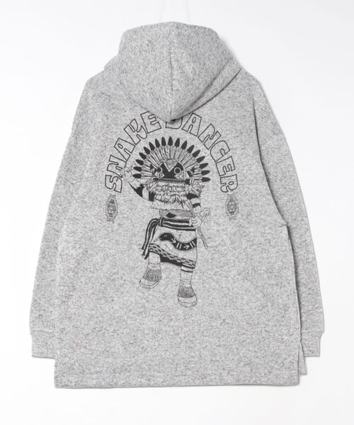 チチカカ(チチカカ)の「スネークダンサープリントプルパーカー(パーカー・レディース・グレー/ブラック/グリーン/ブルー・FREE)」の6枚目の写真