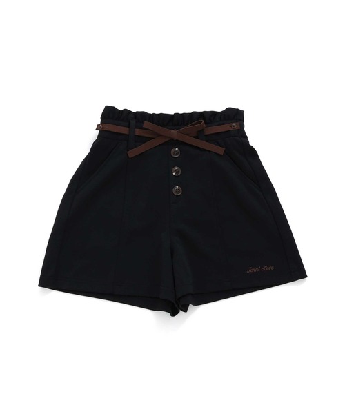 JENNI love（ジェニィラブ）の「【ベルト取り外し・ウエスト調整可】細リボンベルト付きキュロット（その他パンツ・キッズ・ベージュ/サックスブルー/ブラック・130cm/140cm/150cm/160cm）」の16枚目の写真