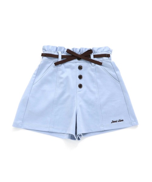 JENNI love（ジェニィラブ）の「【ベルト取り外し・ウエスト調整可】細リボンベルト付きキュロット（その他パンツ・キッズ・ベージュ/サックスブルー/ブラック・130cm/140cm/150cm/160cm）」の18枚目の写真