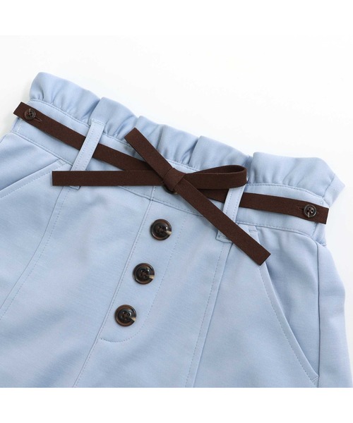 JENNI love（ジェニィラブ）の「【ベルト取り外し・ウエスト調整可】細リボンベルト付きキュロット（その他パンツ・キッズ・ベージュ/サックスブルー/ブラック・130cm/140cm/150cm/160cm）」の20枚目の写真