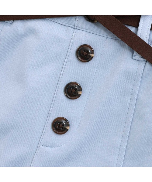 JENNI love（ジェニィラブ）の「【ベルト取り外し・ウエスト調整可】細リボンベルト付きキュロット（その他パンツ・キッズ・ベージュ/サックスブルー/ブラック・130cm/140cm/150cm/160cm）」の22枚目の写真