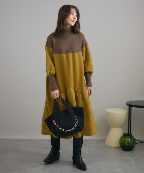 KATHARINE ROSS（キャサリンロス）の「【KATHARINE ROSS】ソフトラウンドトートバッグ（トートバッグ・レディース・ブラウン/ブラック・MEDIUM）」の7枚目の写真