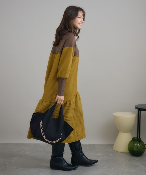 KATHARINE ROSS（キャサリンロス）の「【KATHARINE ROSS】ソフトラウンドトートバッグ（トートバッグ・レディース・ブラウン/ブラック・MEDIUM）」の9枚目の写真