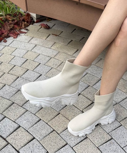 ニットスニーカーブーツ（ブーツ）｜Fabby fabby（ファビィーファビィー）