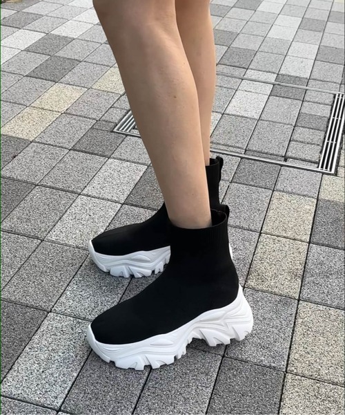 ニットスニーカーブーツ(ブーツ)|Fabby fabby(ファビィーファビィー) ニットスニーカーブーツ(ブーツ)|Fabby fabby(ファビィーファビィー)