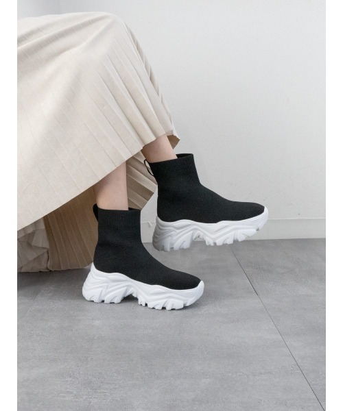 ニットスニーカーブーツ(ブーツ)|Fabby fabby(ファビィーファビィー) ニットスニーカーブーツ(ブーツ)|Fabby fabby(ファビィーファビィー)