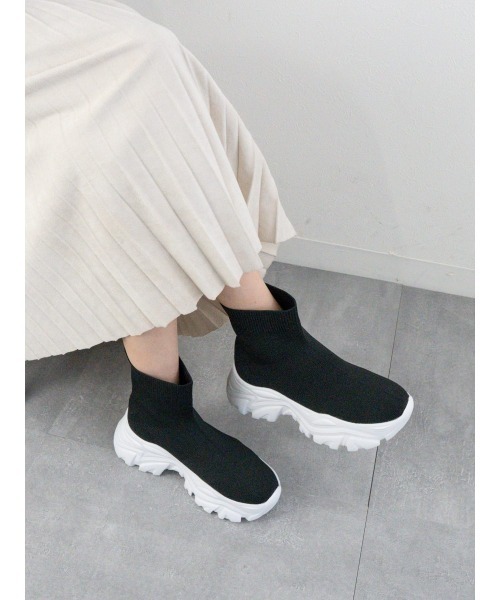 ニットスニーカーブーツ(ブーツ)|Fabby fabby(ファビィーファビィー) ニットスニーカーブーツ(ブーツ)|Fabby fabby(ファビィーファビィー)