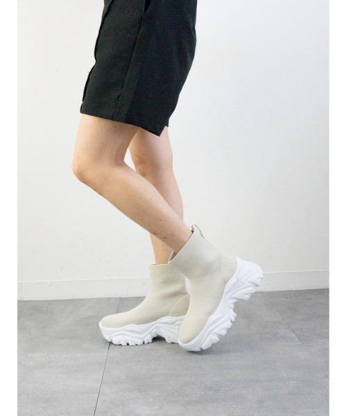 ニットスニーカーブーツ(ブーツ)|Fabby fabby(ファビィーファビィー) ニットスニーカーブーツ(ブーツ)|Fabby fabby(ファビィーファビィー)
