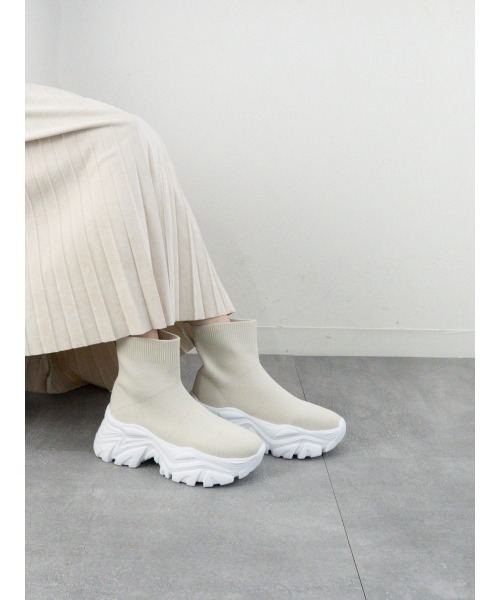 ニットスニーカーブーツ(ブーツ)|Fabby fabby(ファビィーファビィー) ニットスニーカーブーツ(ブーツ)|Fabby fabby(ファビィーファビィー)