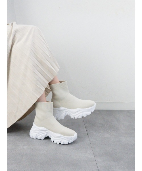ニットスニーカーブーツ(ブーツ)|Fabby fabby(ファビィーファビィー) ニットスニーカーブーツ(ブーツ)|Fabby fabby(ファビィーファビィー)