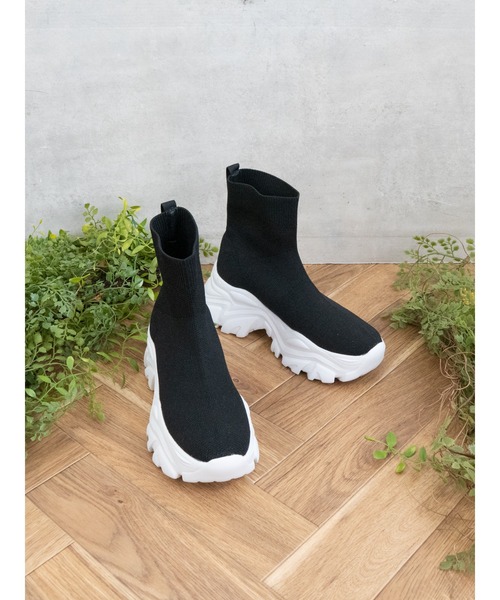 ニットスニーカーブーツ(ブーツ)|Fabby fabby(ファビィーファビィー) ニットスニーカーブーツ(ブーツ)|Fabby fabby(ファビィーファビィー)