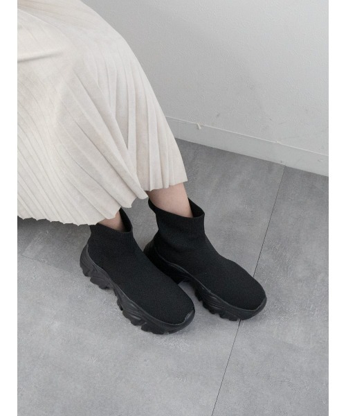 ニットスニーカーブーツ(ブーツ)|Fabby fabby(ファビィーファビィー) ニットスニーカーブーツ(ブーツ)|Fabby fabby(ファビィーファビィー)