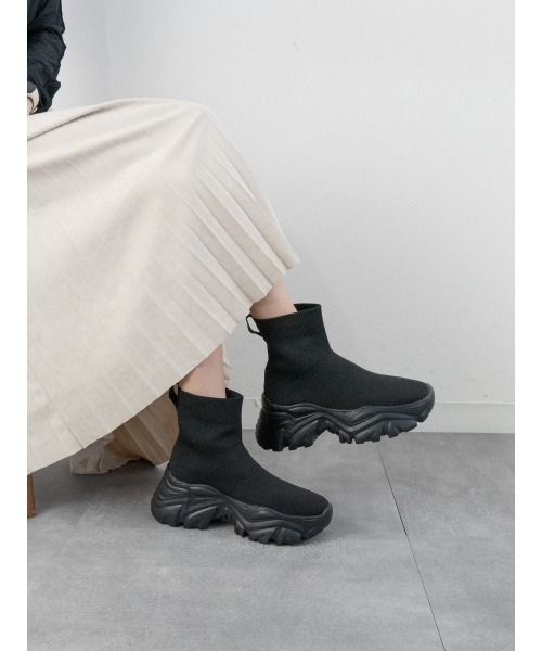 ニットスニーカーブーツ(ブーツ)|Fabby fabby(ファビィーファビィー) ニットスニーカーブーツ(ブーツ)|Fabby fabby(ファビィーファビィー)