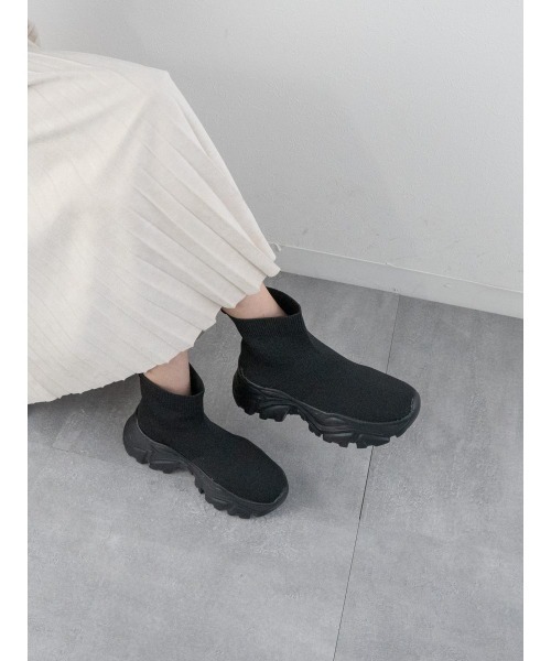 ニットスニーカーブーツ(ブーツ)|Fabby fabby(ファビィーファビィー) ニットスニーカーブーツ(ブーツ)|Fabby fabby(ファビィーファビィー)