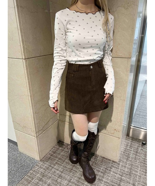 PHILLY(フィリー)の「【PHILLY】コーデュロイミニスカート(スカート・レディース・ブラウン/ベージュ/ブラック・FREE)」の20枚目の写真