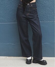 LUKU nari（ルクナーリ）の「デニムワイドパンツ（デニムパンツ）」