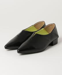 @@ヨースケYOSUKEウィメンズ flatポインテッドトゥセンタースリッドバブーシュー2820033