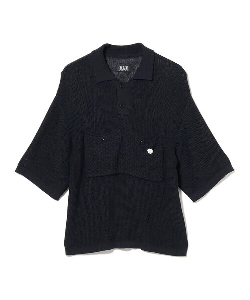 新品　FAKE AS FLOWERS FAF ポロシャツ　ポロニット　Lサイズ セール】FAF(Fake As Flowers) / Knit Polo（ポロシャツ）｜FAF