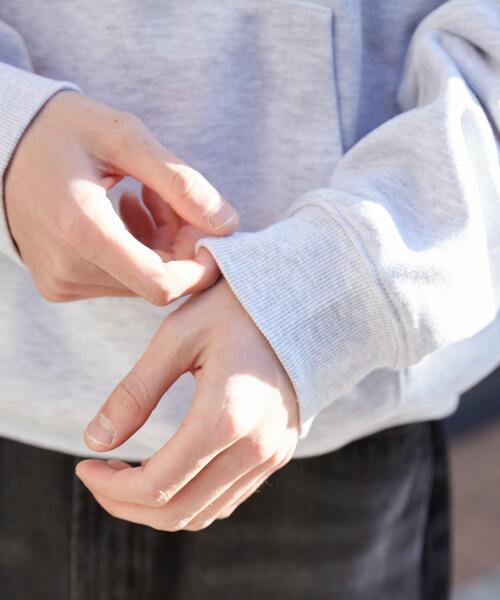 WEGO（ウィゴー）の「WEGO/ワッペンロゴパーカー（パーカー・メンズ・アッシュグレー/杢グレー/カーキ/ネイビー・LARGE/MEDIUM）」の13枚目の写真