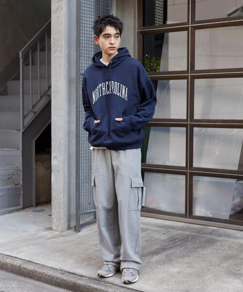 WEGO（ウィゴー）の「WEGO/ワッペンロゴパーカー（パーカー・メンズ・アッシュグレー/杢グレー/カーキ/ネイビー・LARGE/MEDIUM）」の18枚目の写真