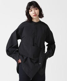 UN3D.　アンスリード　バンドカラーシャツ　ブラウス　黒　レディース　F 90790539b_8_d_215.jpg