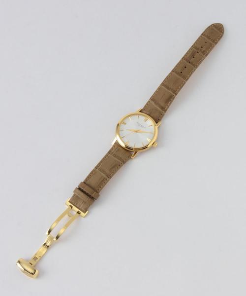 BEAUTY&YOUTH UNITED ARROWS（ビューティーアンドユースユナイテッドアローズ）の「BY クラシック レザーベルト/腕時計（アナログ腕時計・メンズ・ナチュラル/ワインレッド/ネイビー・フリー）」の5枚目の写真