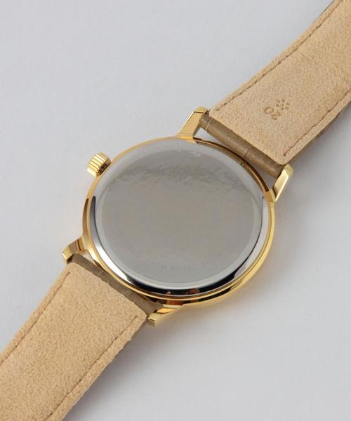 BEAUTY&YOUTH UNITED ARROWS（ビューティーアンドユースユナイテッドアローズ）の「BY クラシック レザーベルト/腕時計（アナログ腕時計・メンズ・ナチュラル/ワインレッド/ネイビー・フリー）」の7枚目の写真