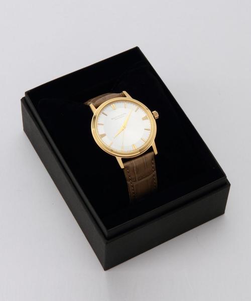 BEAUTY&YOUTH UNITED ARROWS（ビューティーアンドユースユナイテッドアローズ）の「BY クラシック レザーベルト/腕時計（アナログ腕時計・メンズ・ナチュラル/ワインレッド/ネイビー・フリー）」の11枚目の写真