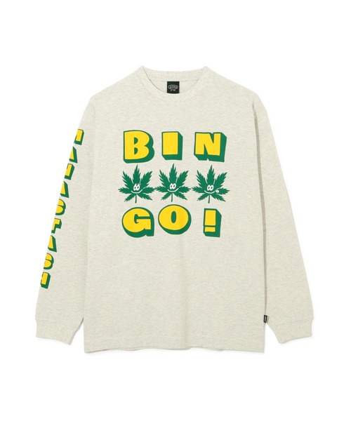 MANASTASH（マナスタッシュ）の「MANASTASH/マナスタッシュ/HEMP L/S TEE BINGO（Tシャツ/カットソー・メンズ・ピンク/ブラック/グレー・XL/L/S/M）」の2枚目の写真
