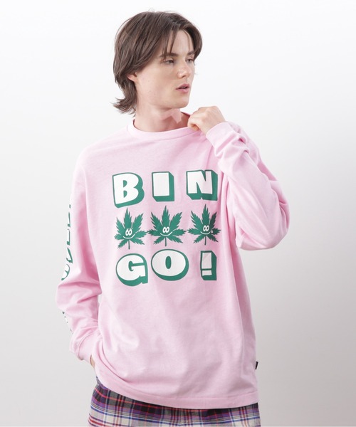 MANASTASH（マナスタッシュ）の「MANASTASH/マナスタッシュ/HEMP L/S TEE BINGO（Tシャツ/カットソー・メンズ・ピンク/ブラック/グレー・XL/L/S/M）」の19枚目の写真