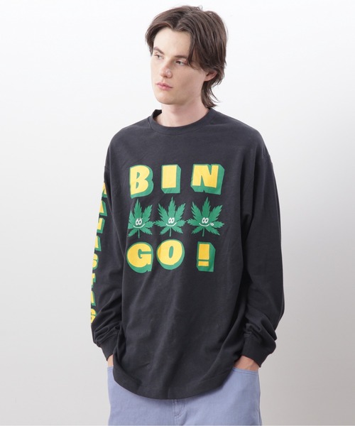 MANASTASH（マナスタッシュ）の「MANASTASH/マナスタッシュ/HEMP L/S TEE BINGO（Tシャツ/カットソー・メンズ・ピンク/ブラック/グレー・XL/L/S/M）」の18枚目の写真